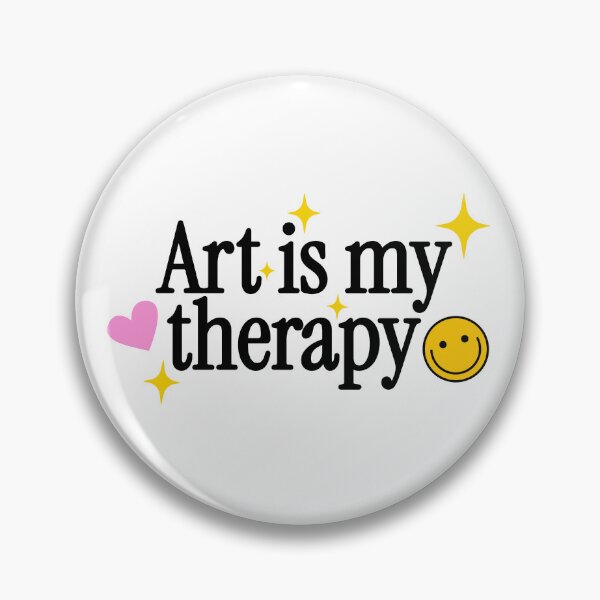 Artikelvorschau, Kunst ist meine Therapie - Grafikdesigner | UX-Designer | Produktdesigner | UI-Designer Aufkleber entworfen und verkauft von PoshPixel.