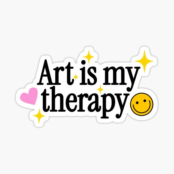 Item preview, Art is my therapy - Graphic Designer | UX Designer | Product Designer | UI Designer Stickers designed and sold by PoshPixel.