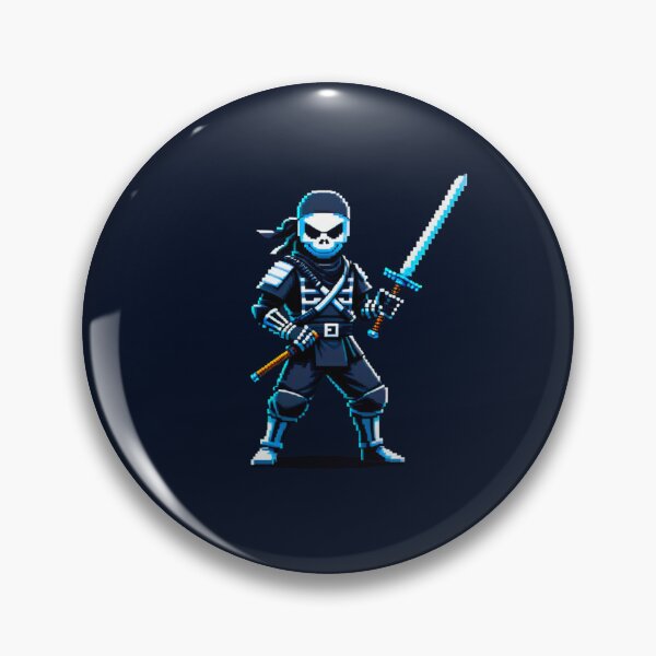 Item preview, Ninja Skeleton: Pixelated Shadow Warrior designed and sold by Ronny-Owiso.