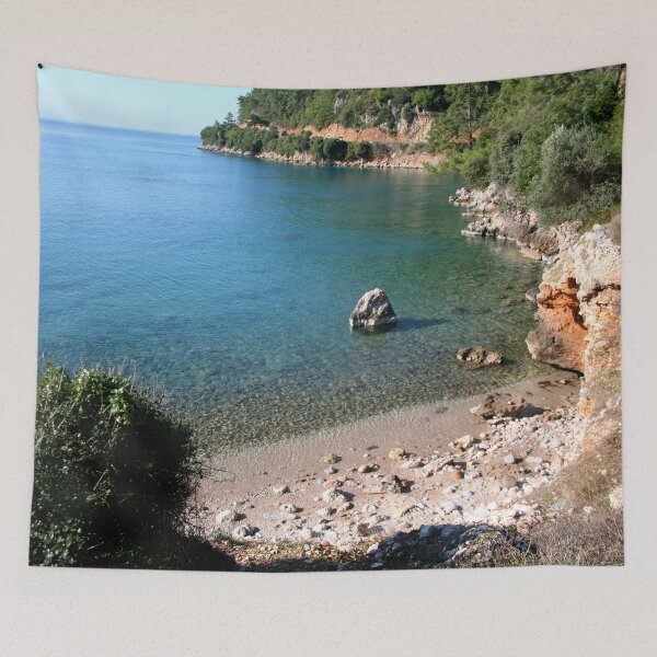Item preview, Deserted Pebbled Cove Akyaka Turkiye designed and sold by taiche.