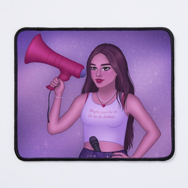 Item preview,  Olivia with a megaphone (get him back!) designed and sold by opal-stars.