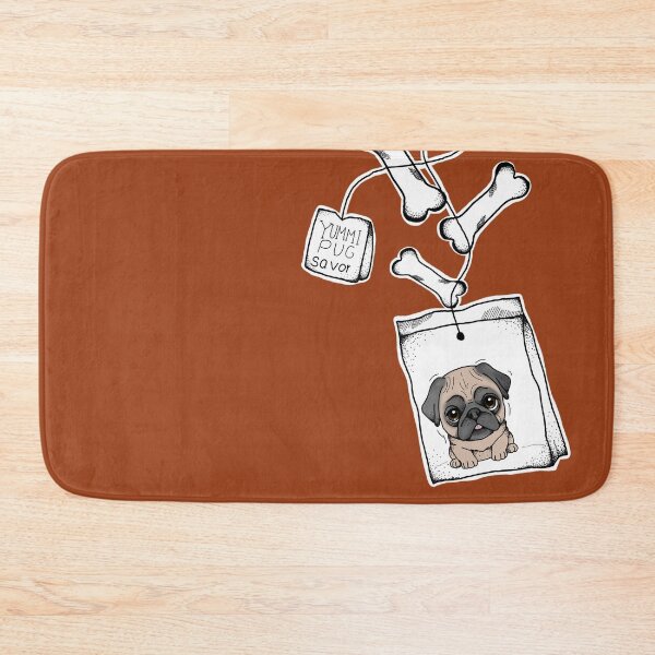 Item preview, cute pug tea designed and sold by ventenart.