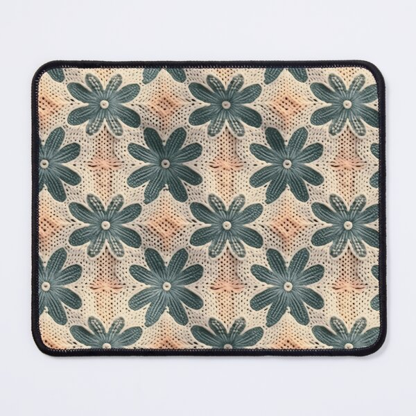 Item preview, Flora Crocheted Flowers Seamless Pattern A45 designed and sold by ArtsyAbode66.