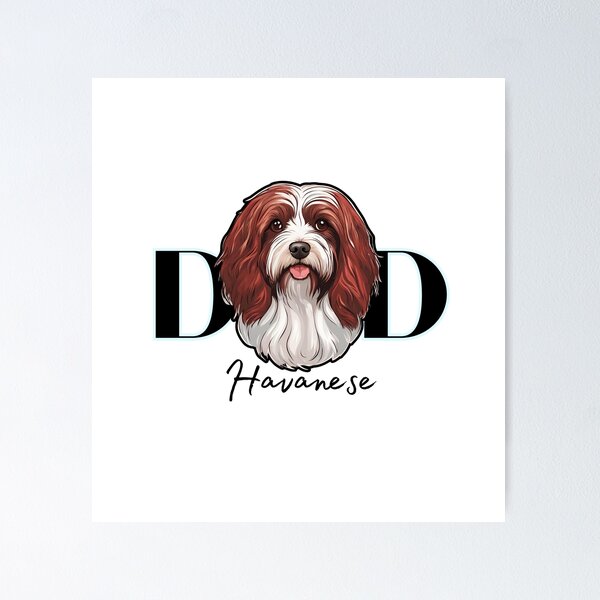Item preview, Minimalistic aesthetic Dad of Havanese Dog  designed and sold by GoodyPaws.