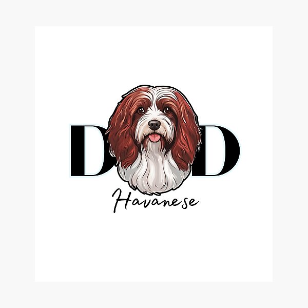 Item preview, Minimalistic aesthetic Dad of Havanese Dog  designed and sold by GoodyPaws.