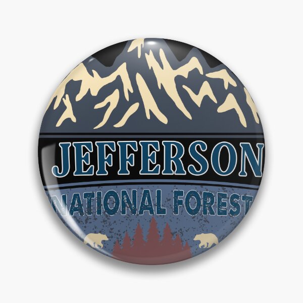 Artikelvorschau, Jefferson Nationalwald entworfen und verkauft von graphic-map.