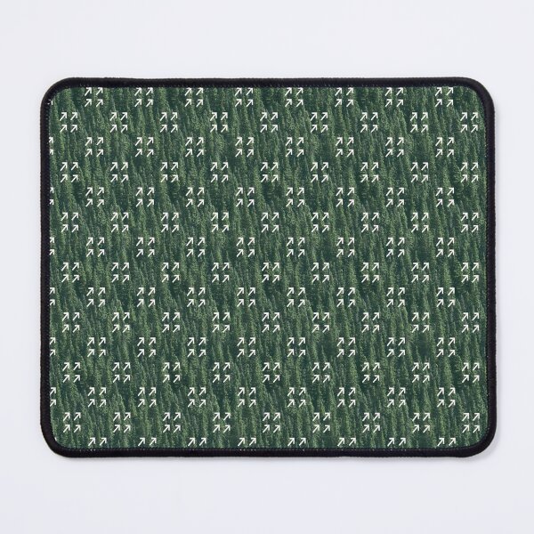 Item preview, A seamless pattern of white arrows pointing in different directions on a green background designed and sold by youme63.