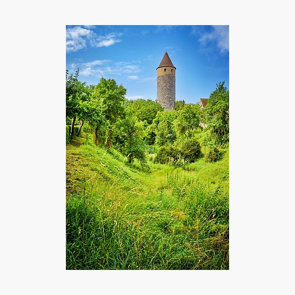 Item preview, View of the Eulenturm in Iphofen designed and sold by MICHAEL KNIERIEME - PHOTOGRAPHY.