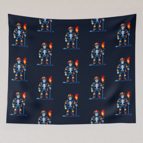 Item preview, Firefighter Skeleton: Brave and Bold designed and sold by Ronny-Owiso.
