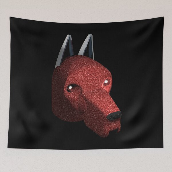 Item preview, Red Velvet Dog Silver Eyes designed and sold by Dog-Planet.