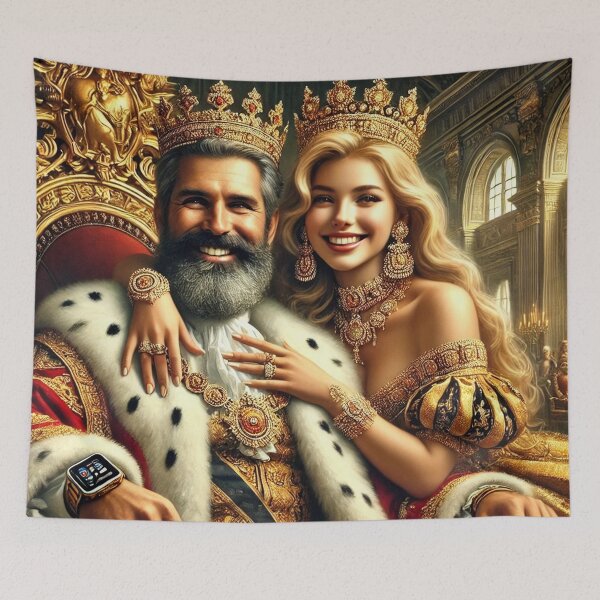 Item preview, Funny Royal Portrait Model 010, King and his Queen designed and sold by Devaland13.