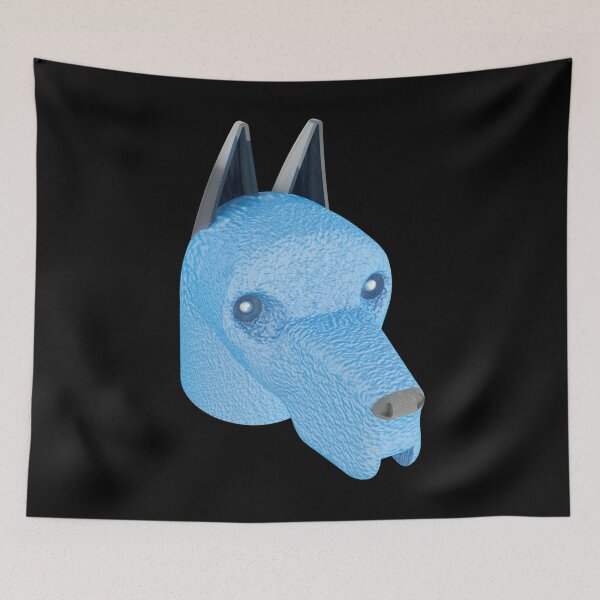 Item preview, Light Blue Dog Silver Eyes designed and sold by Dog-Planet.