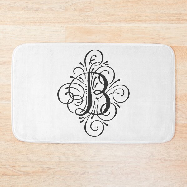 Item preview, Curly Letter B Monogram Black designed and sold by junkydotcom.