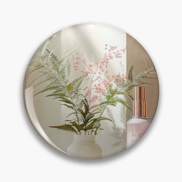 Item preview, Counter With Vase of Flowers and Bottles of Skin Care - Cosmetics Studio Scenes designed and sold by frequent-art.