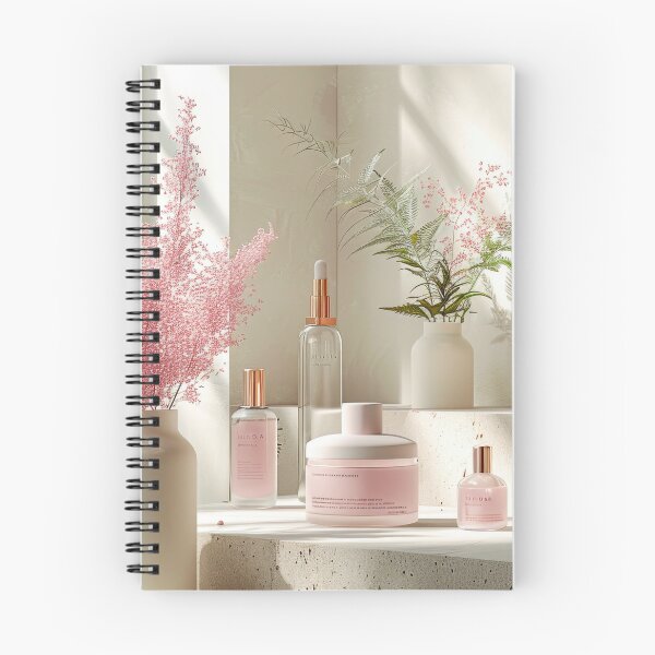 Item preview, Counter With Vase of Flowers and Bottles of Skin Care - Cosmetics Studio Scenes designed and sold by frequent-art.