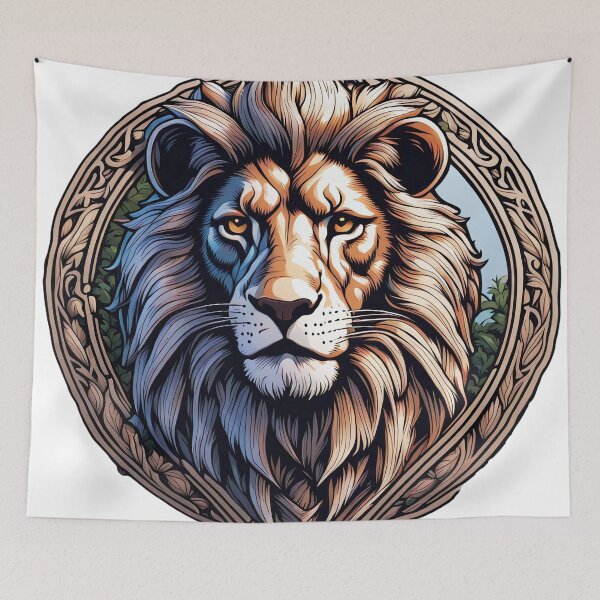 Item preview, Lion with BKreis ornament designed and sold by Salimgor Hangaround Music.