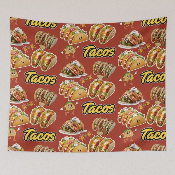 Item preview, Love Tacos Heart | Taco Time Sticker designed and sold by Alfonsoshop ⭐⭐⭐⭐⭐ ⭐.