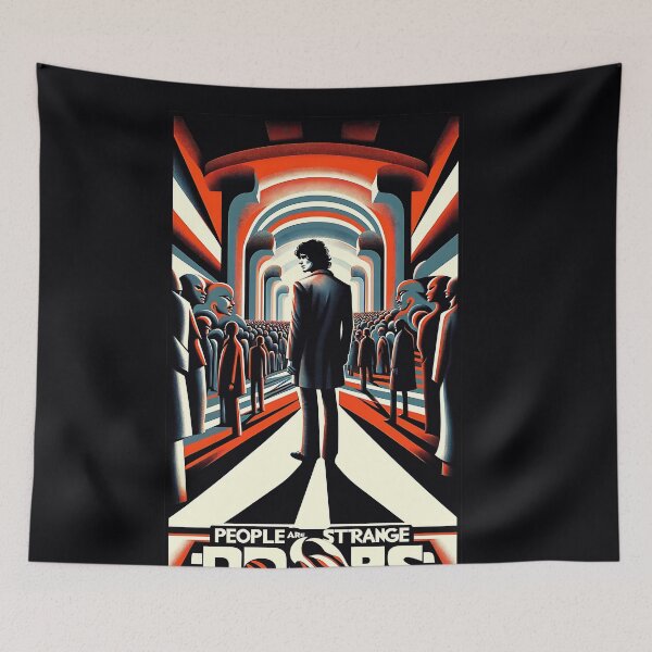 Item preview, People are Strange - The Doors - Communist Propaganda Style Poster Design designed and sold by Sovietmovies.