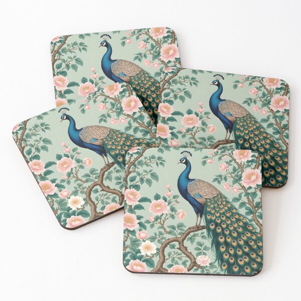Item preview, Peacock Chinoiserie designed and sold by SoniaSarkali.