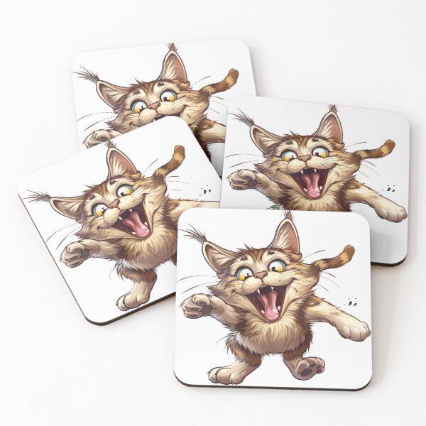 Item preview, Cat with playful paws designed and sold by wolfgangrainer.