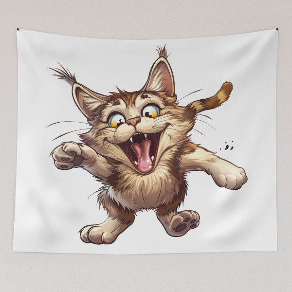 Item preview, Cat with playful paws designed and sold by wolfgangrainer.