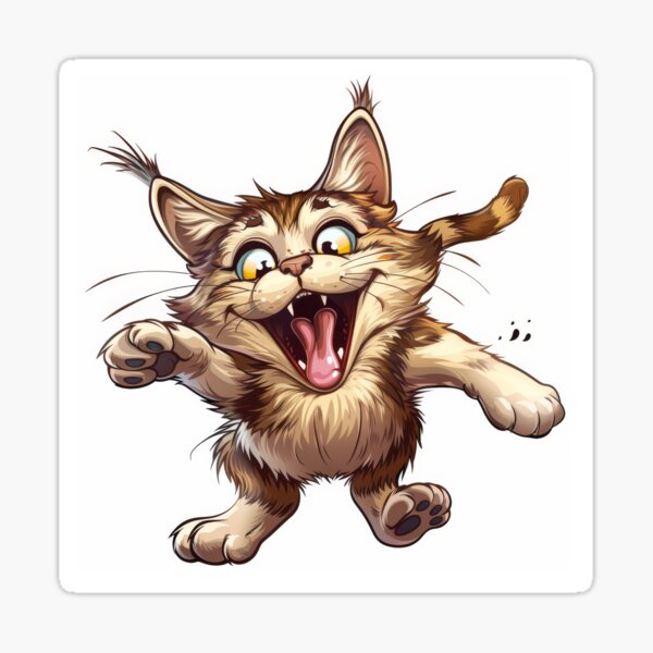 Item preview, Cat with playful paws designed and sold by wolfgangrainer.