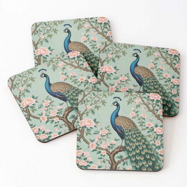 Item preview, Peacock Chinoiserie designed and sold by SoniaSarkali.