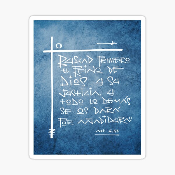 Item preview, Religious phrase in spanish, illustration designed and sold by Bernardo Ramonfaur.