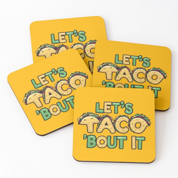 Item preview, Let's Taco 'Bout It - Funny Taco Pun Design designed and sold by MegaKicia.