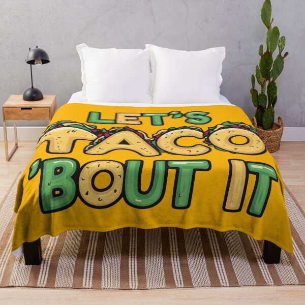 Item preview, Let's Taco 'Bout It - Funny Taco Pun Design designed and sold by MegaKicia.