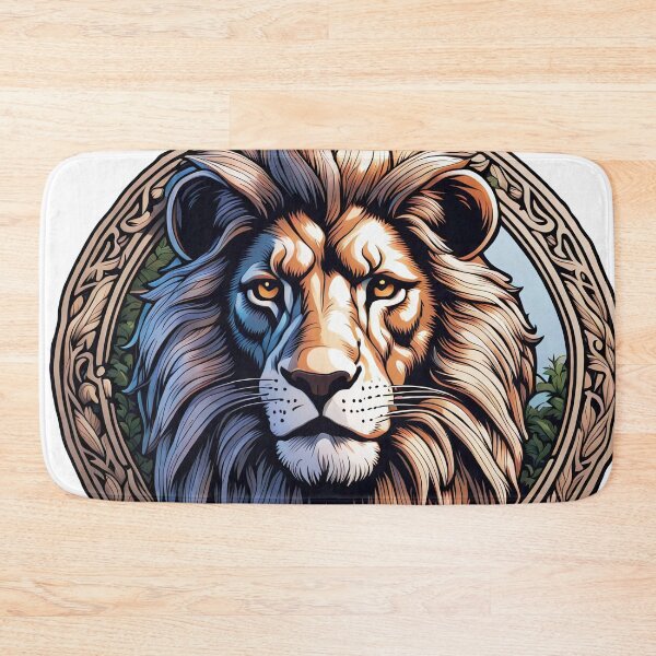 Item preview, Lion with circle ornament designed and sold by Salimgor Hangaround Music.