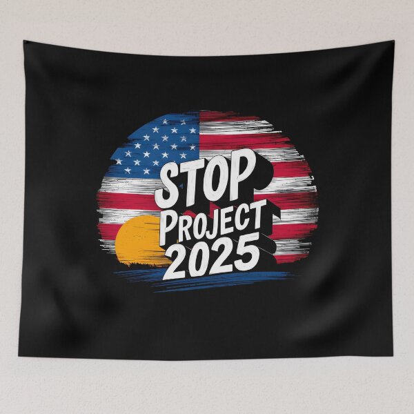 Item preview, Stop Project 2025 Presidential Election 2024 designed and sold by HeadTurningArt.