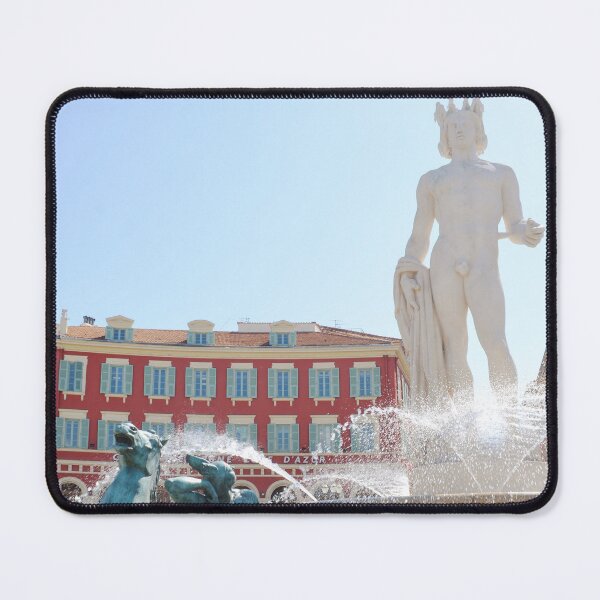 Item preview, Fountain in Central Square of Nice City - France Travel Photography  designed and sold by CarolinaReina.