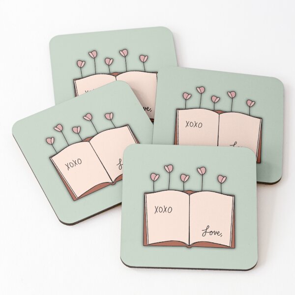 Item preview, Tulip Flowers in Book (Teal Blue Background) designed and sold by okaykai.
