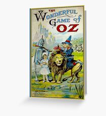 OZ; Vintage Game Advertising Print Greeting Card