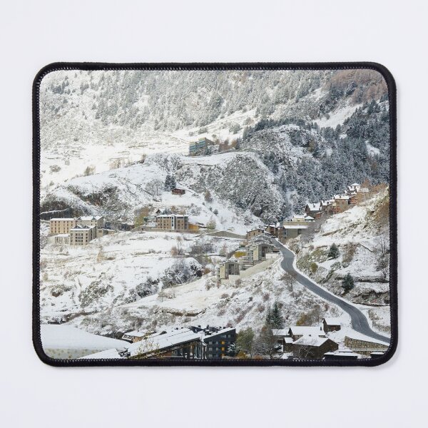 Item preview, Andorra Ski Resorts and Mountains Landscape - Pyrenees in Winter designed and sold by CarolinaReina.