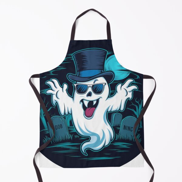 Item preview, Funny ghost in the cemetery designed and sold by MyNiceDesigns.