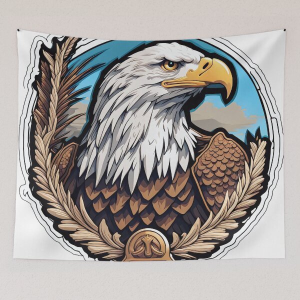 Item preview, Eagle Head Circle Ornaments designed and sold by Salimgor Hangaround Music.