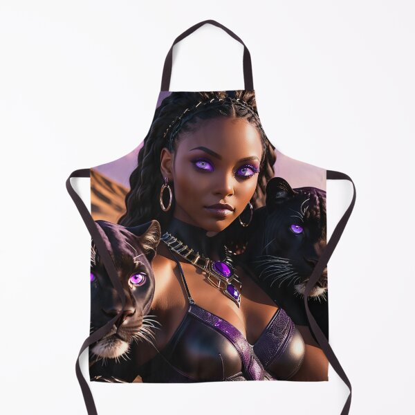 Item preview, Nubian Queen with Black Panthers designed and sold by SublimeMusings.