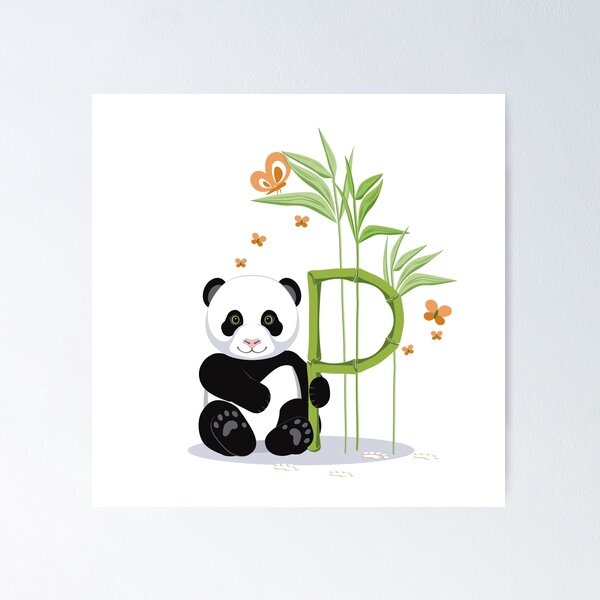 Item preview, Alphabet and Panda. The letter P  designed and sold by Alex  Blud.