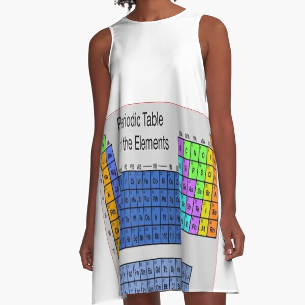 Таблица Менделеева, Периодическая таблица, #Периодическаятаблица, Periodic Table of the Elements #PeriodicTable #Elements #Periodic #Table #Chemistry #worksheet #science A-Line Dress