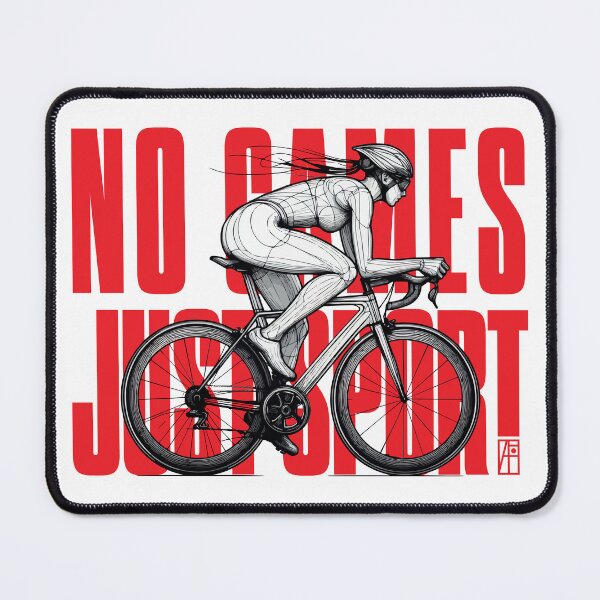 Item preview, NO GAMES JUST SPORT - Cycling - WOMAN CYCLIST- 2 designed and sold by ArtProjectShop.