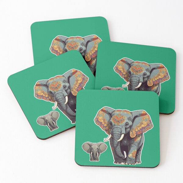 Item preview, family elephants:elephant dad, elephant mom, designed and sold by Wildora Studio.