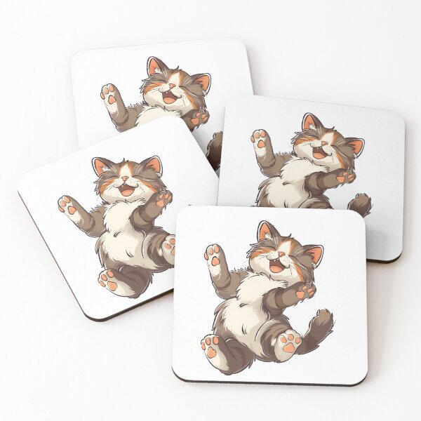 Item preview, Playful Cat Happy Cat Funny Cat With Pink Paw designed and sold by xiao xuans.