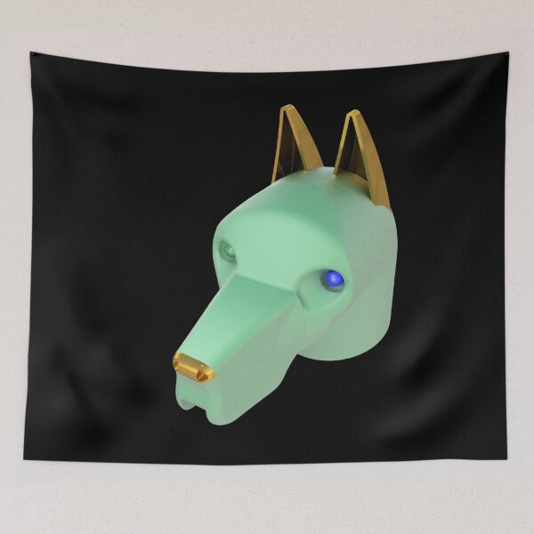 Item preview, Mint Green Dog Green and Blue Eyes designed and sold by Dog-Planet.