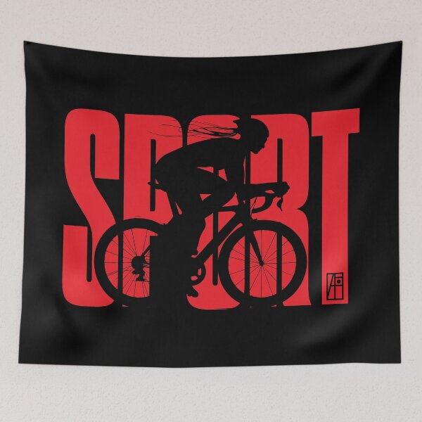 Item preview, SPORT - Cycling - WOMAN CYCLIST- 5 designed and sold by ArtProjectShop.