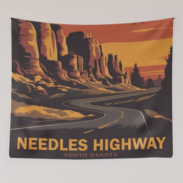Item preview, Needles Highway South Dakota Red Sky designed and sold by Esskay Designs.
