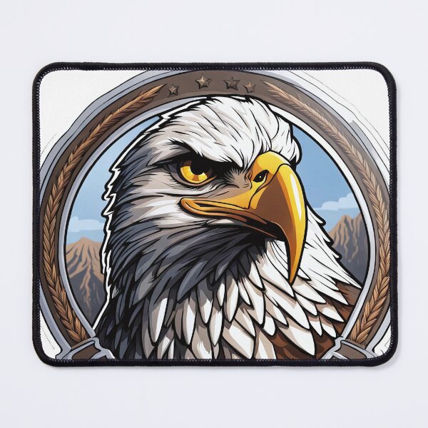 Item preview, Eagle head circle and feathers designed and sold by Salimgor Hangaround Music.