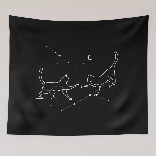 Item preview, Whimsical Felines: Minimalist Art with Silver Accents designed and sold by AI-Only Creations.