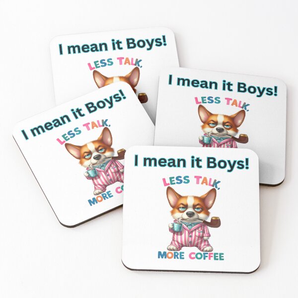 Item preview, Corgi Dog Statement for More Coffee! designed and sold by Kezmich Works.